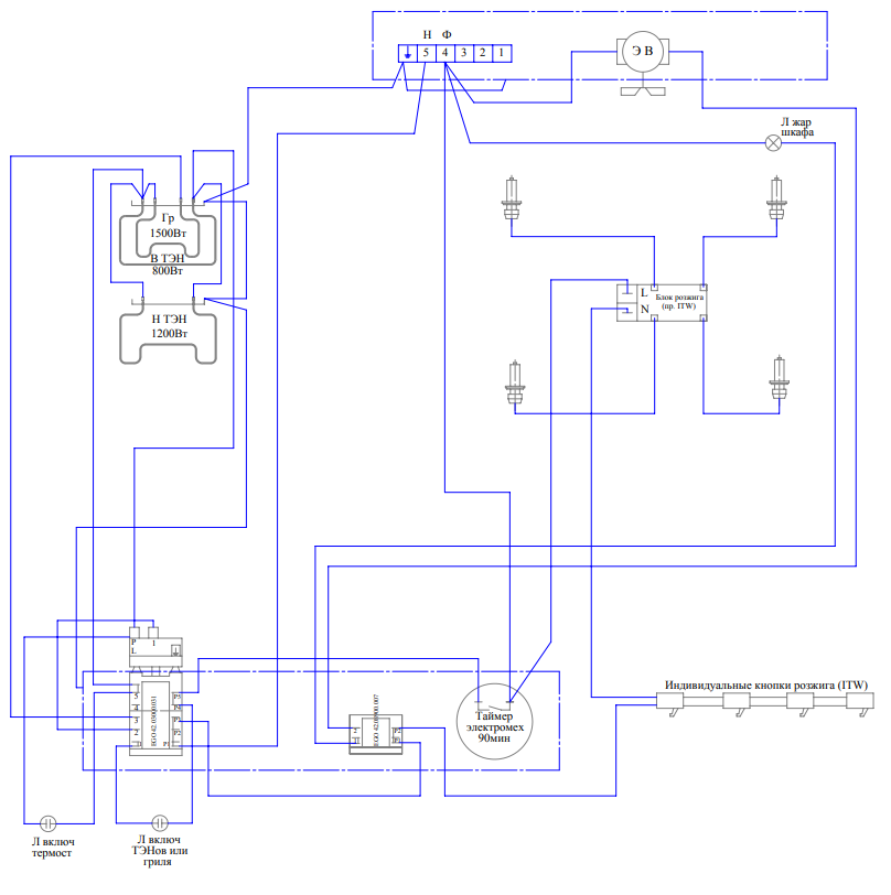 Электроплиты схема электрическая принципиальная схема